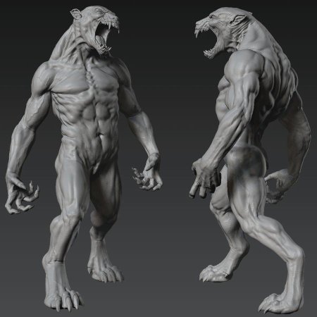 Референс человекоподобные существа монстр