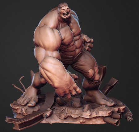 Халк скульпт 3в