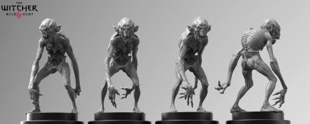 Скульптура монстра из Ведьмака