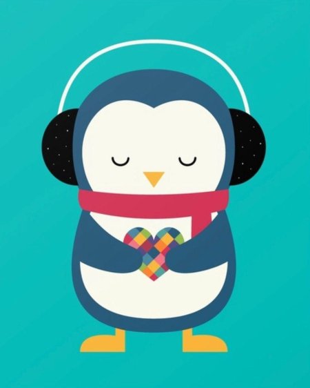 Пингвин арт