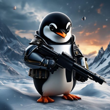 Мультяшный пингвин