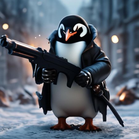 Мультяшный пингвин