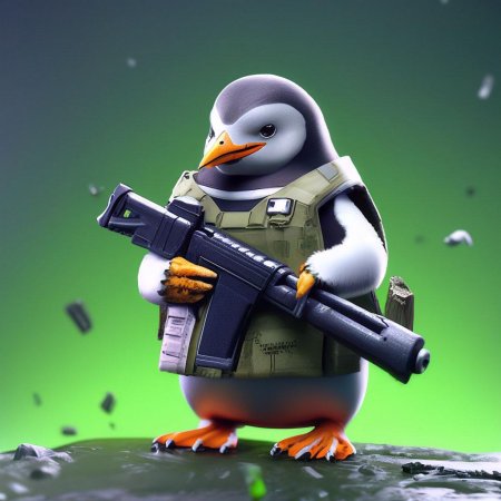 Мультяшный пингвин