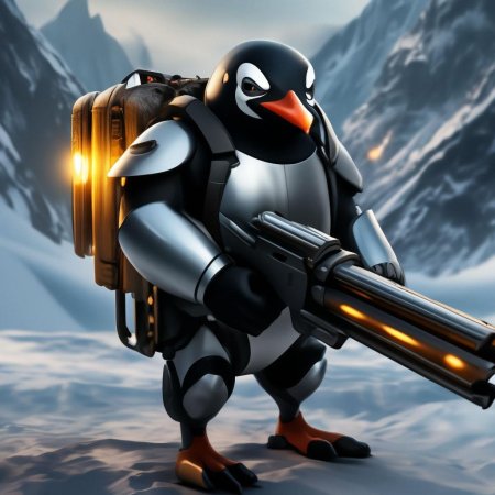 Мультяшный пингвин