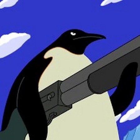 Пингвин с ружьем