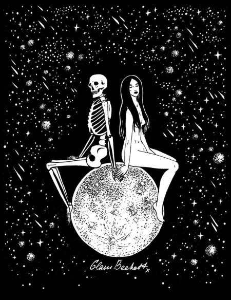 Космос черно белый