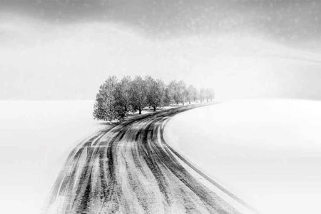 Пейзаж карандашом