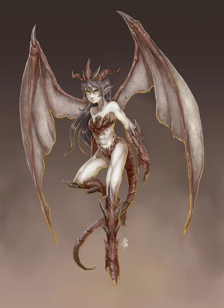 Полуженщина полудракон