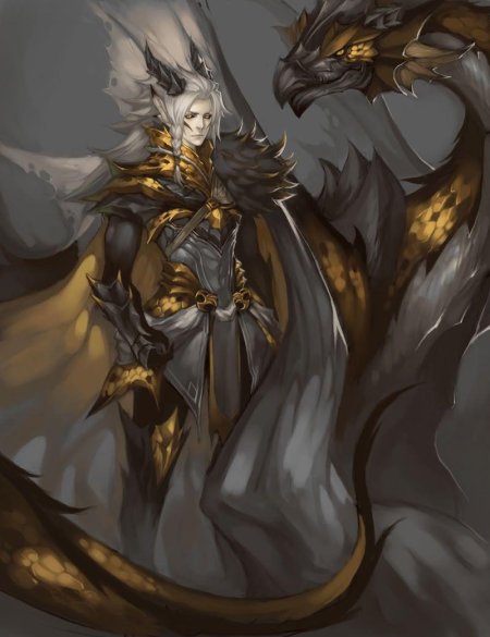 Получеловек полудракон аниме