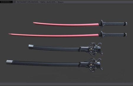 Клинок катана референс