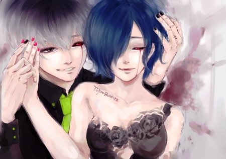 Токийский гуль Тоука и Канеки