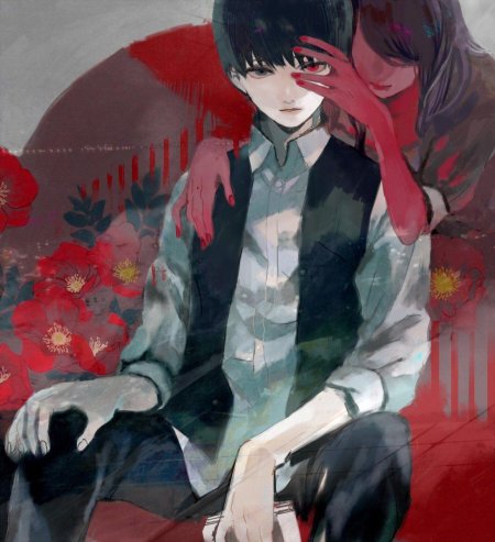 Ризе Камиширо и Канеки Кен