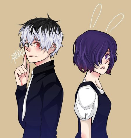 Токийский гуль Тоука и Канеки