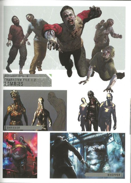Концепт арт зомби Resident Evil