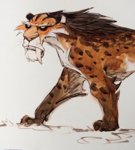 Диего Ледниковый период концепт арт