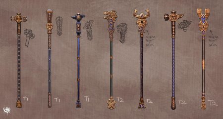 Скипетр, Булава, жезл