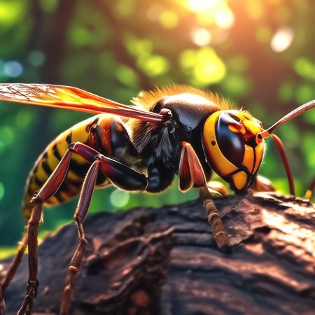 Шершень фото крупным планом