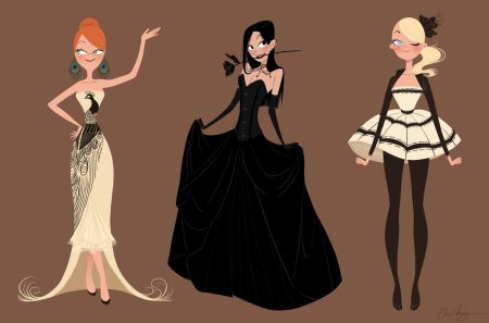 Девушка в платье референс