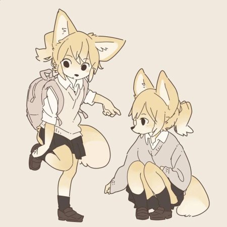 Лис фенек аниме