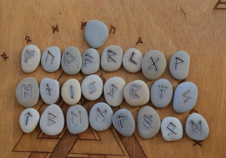 Футарк руны набор из камня