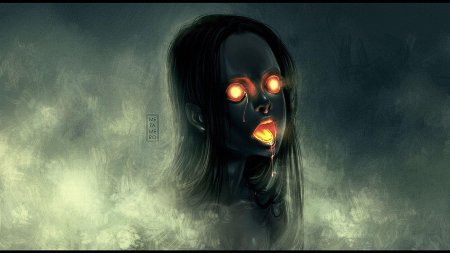 Девушка с горящими глазами