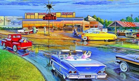 Картины в стиле шестидесятых