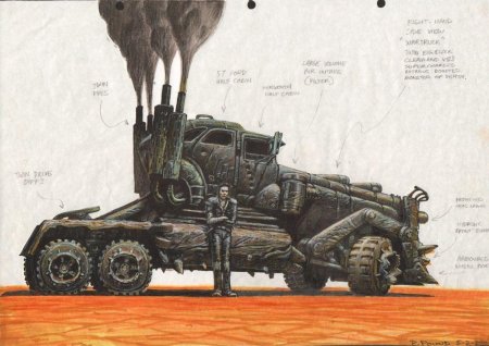 Дизельпанк Безумный Макс арт