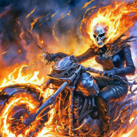 Призрачный гонщик мотоцикл