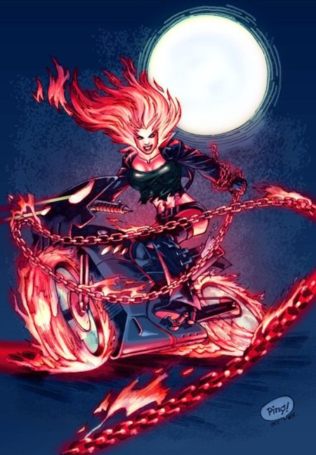 Призрачный гонщик арт