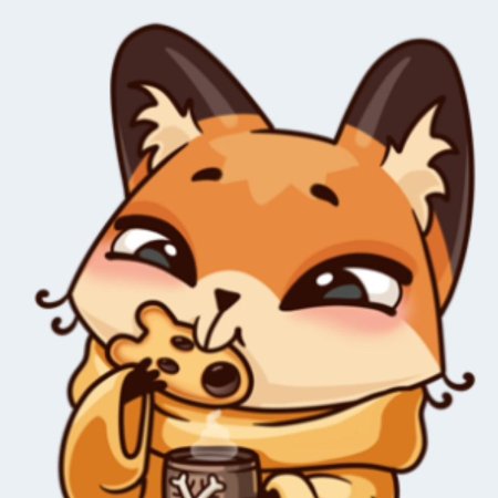 Луна стикер