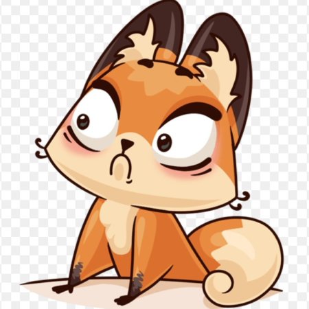 Стикер ВК Лисичка Луна