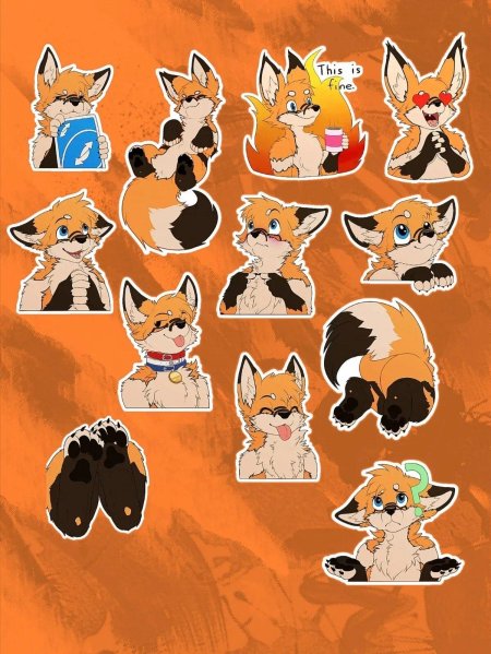 Стикеры лиса