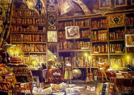 Старинная библиотека