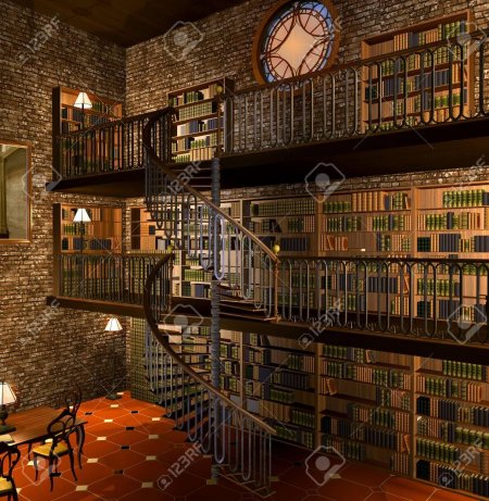 Библиотека в стиле стимпанк