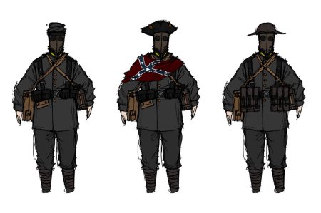 Дизельпанк униформа солдат