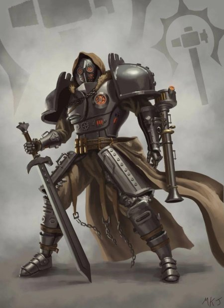 Рыцарь дизельпанк арт