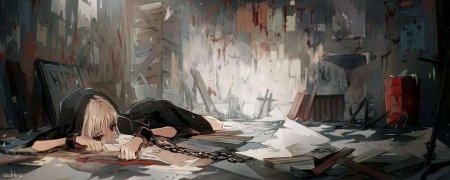 Грустный арт