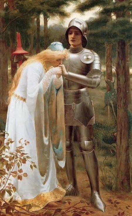 Джон Уильям Уотерхаус рыцарь и дама