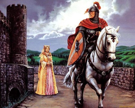 Рыцарь Ланселот на коне