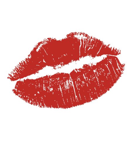 Тату губы поцелуй эскиз