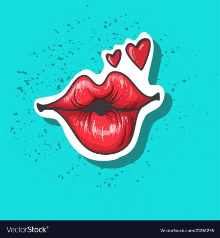 Губы поп арт