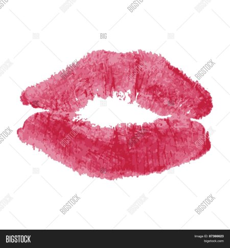 Отпечаток губной помады