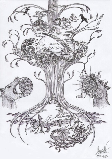 Священный ясень Иггдрасиль