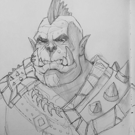 Варкрафт орки скетч