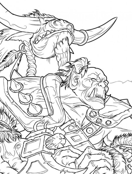 Раскраска wow Warcraft