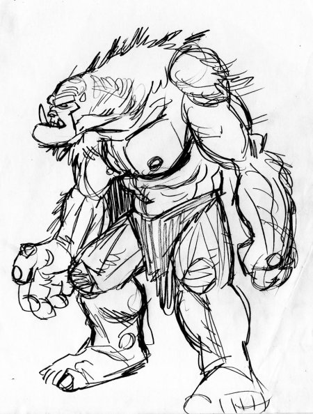 Орк карандашом