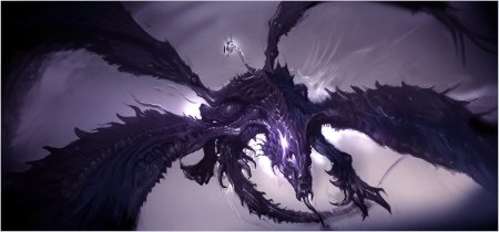 Теневой дракон виверна арт