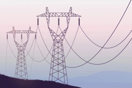 Линии электропередач рисунок