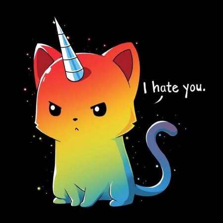 Кот единорог