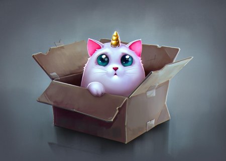 Котенок в коробочке